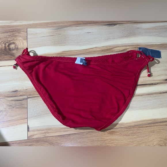 Kenneth Cole Reaction NWT  Red Side Tie-up Bikini Bottom Sz XL - Picture 8 of 9